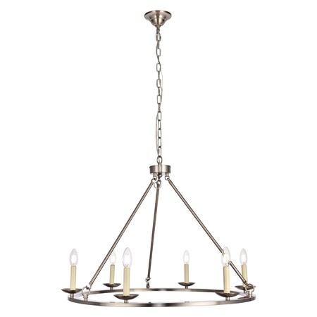 Living District Maine 6-Light Chandelier LD6010D32BN
